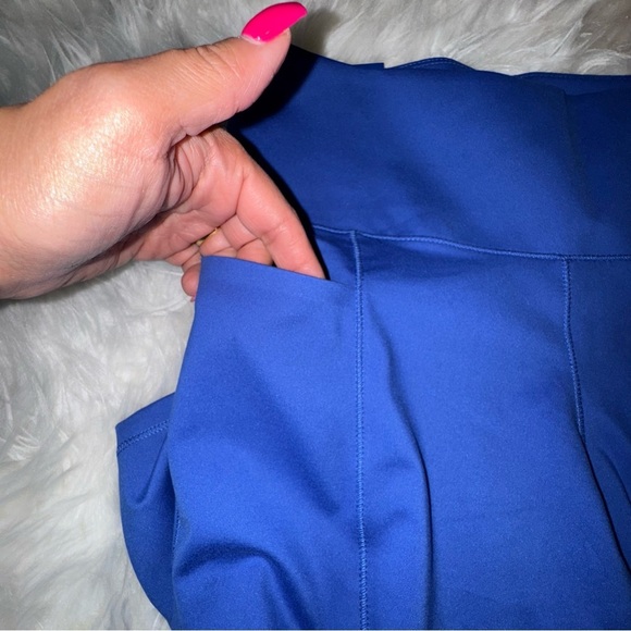 Danskin Women's High Waisted Ankle Leggings Dazzling BlueSize L Activewear - Picture 5 of 15